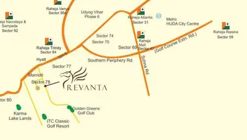 Location of Raheja Revanta - Image 86475