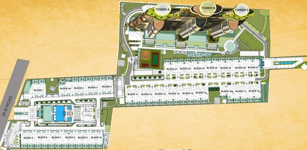 Master Plan of Raheja Revanta in Sector 78, Gurgaon - Image 86476