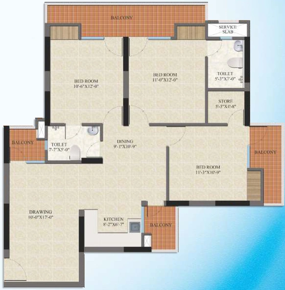3 BHK Flat in SG Oasis in Vasundhara, Ghaziabad - Image 313098