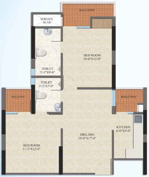 2 BHK Flat in SG Oasis in Vasundhara, Ghaziabad - Image 313096