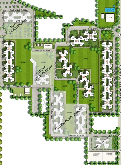 Master Plan of Unitech South Park in Sector 70, Gurgaon - Image 2349