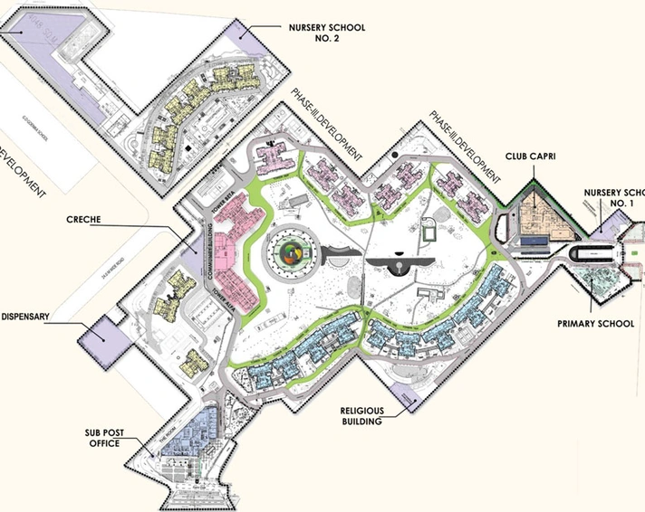 Master Plan of Bellavista Towers - Central Park in Sector 48, Gurgaon - Image 48814