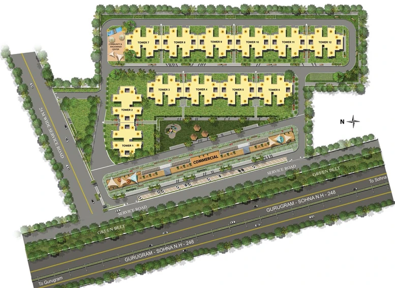 Master Plan of Pyramid Urban 67A in Sector 67, Gurgaon - Image 2554