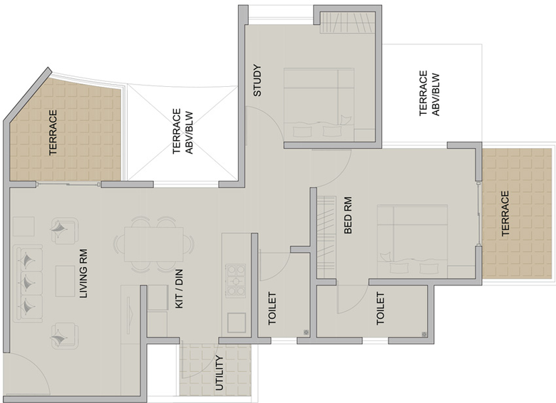 2 BHK Flat in Mittal 24K Arc Vista in Dhanori, Pune - Image 436385