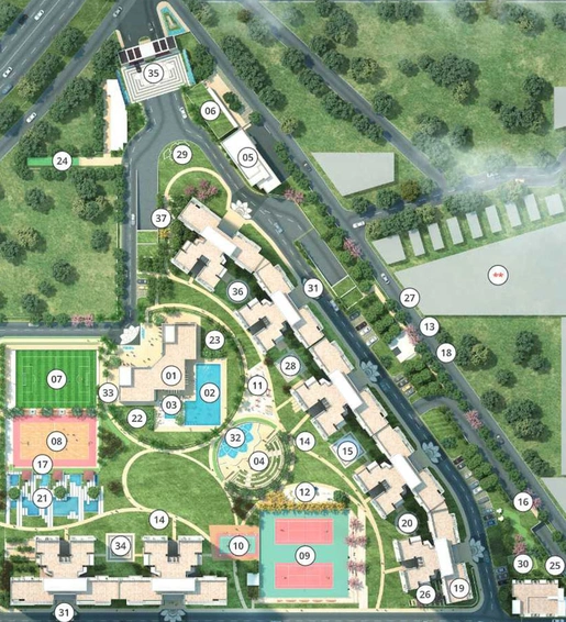 Master Plan of Bestech Altura in Sector 79, Gurgaon - Image 76082
