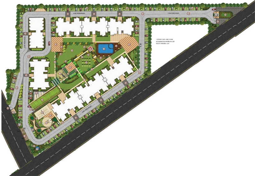 Master Plan of Mapsko Paradise in Sector 83, Gurgaon - Image 111269