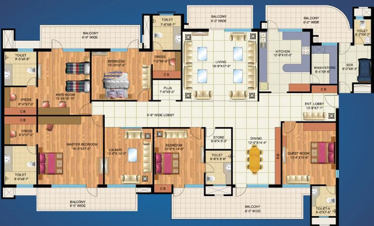 5 BHK Flat in Mapsko Royale Ville in Sector 82, Gurgaon - Image 314496
