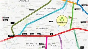 Location of Gaurs Siddhartham - Image 84181