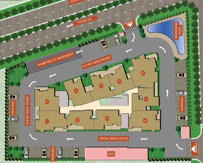 Master Plan of Migsun Mahaluxmi Homz in Kaushambi, Ghaziabad - Image 50296