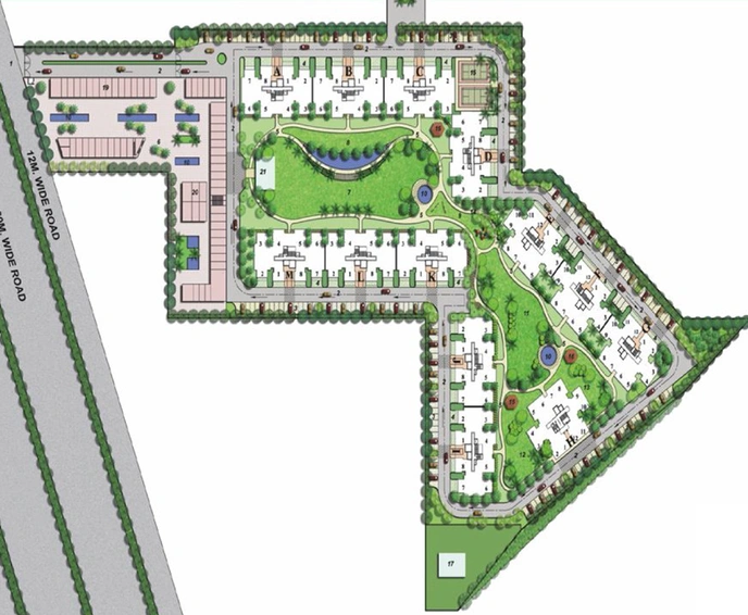 Master Plan of Shree Green Court in Sector 90, Gurgaon - Image 2598