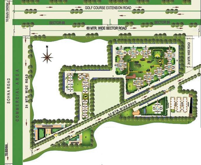Master Plan of Shree Vardhman Mantra in Sector 67, Gurgaon - Image 2604
