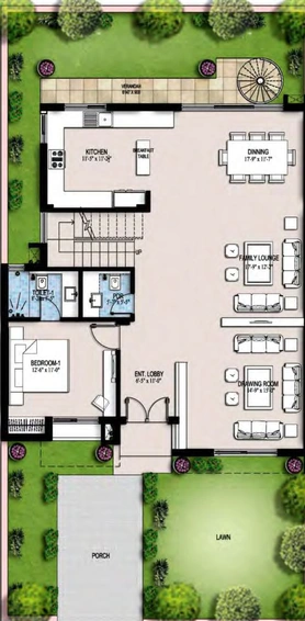 Floor Plan of Ansal Heights 86 in Sector 86, Gurgaon - Image 81410
