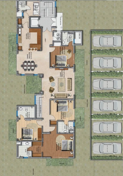 Floor Plan of Amstoria - 102 Eden Estate in Dwarka Expressway, Gurgaon - Image 81923