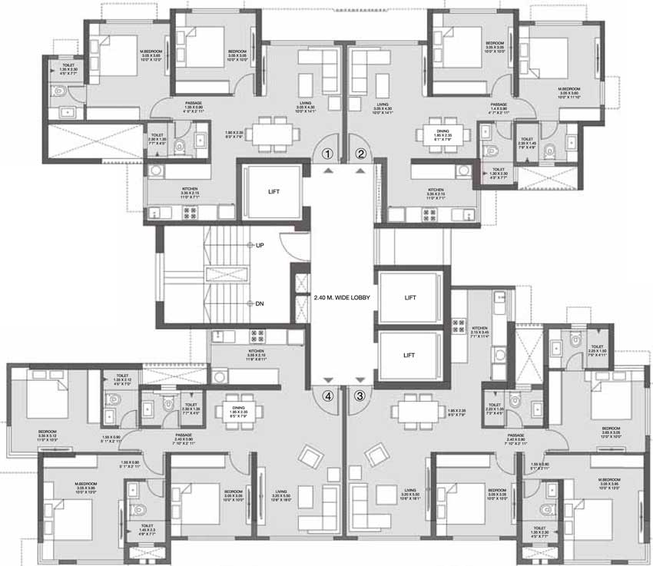 Floor Plan of Godrej Nest in Kandivali East, Mumbai - Image 99635