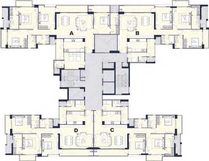 Floor Plan of Emaar Urban Oasis in Golf Course Extension, Gurgaon - Image 48878