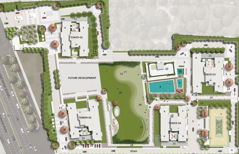 Master Plan of Emaar Urban Oasis in Golf Course Extension, Gurgaon - Image 48879