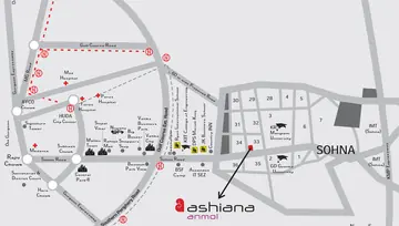 Location of Ashiana Anmol - Image 2648