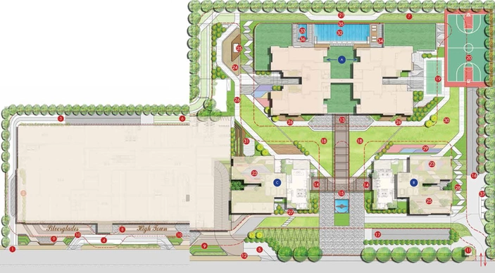 Master Plan of Hightown Residences in Sushant Lok 1, Gurgaon - Image 2752