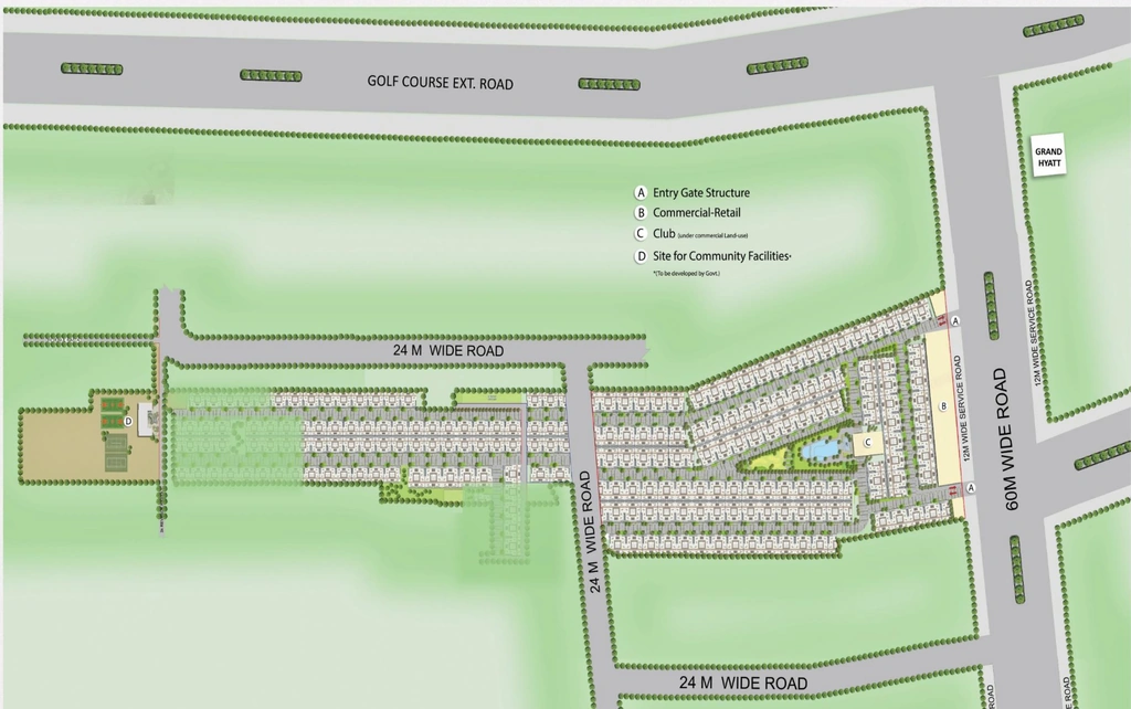 Master Plan of Smart World Orchard in Sector 61, Gurgaon - Image 413967