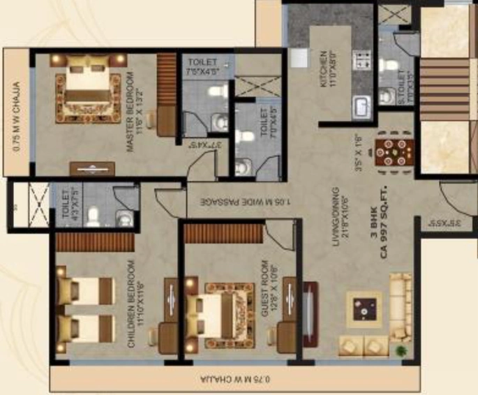 3 BHK Flat in Safal Sky in Chembur East, Mumbai - Image 489680