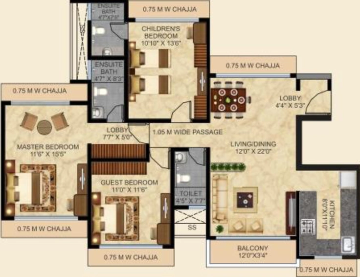 3 BHK Flat in Safal Sky in Chembur East, Mumbai - Image 489681