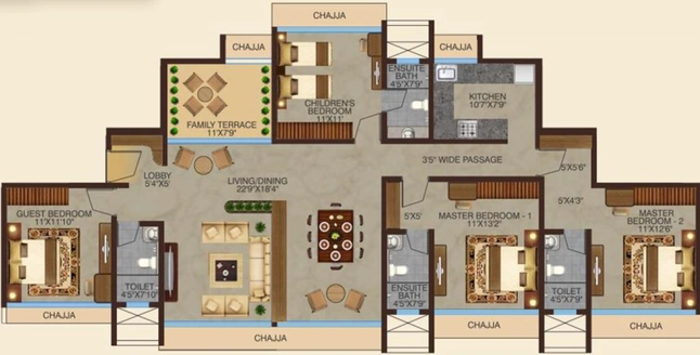 4 BHK Flat in Safal Sky in Chembur East, Mumbai - Image 489683