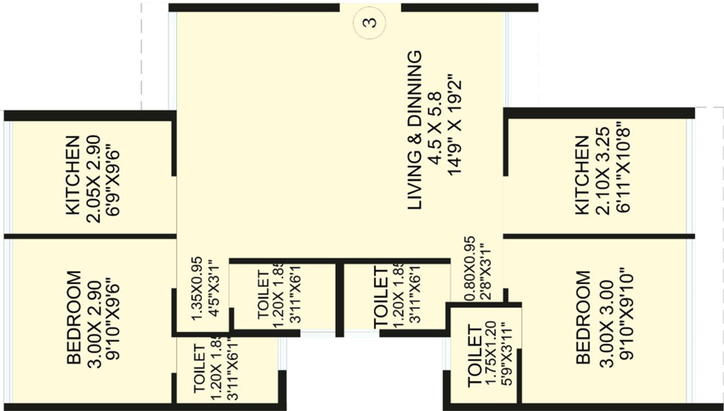 2.5 BHK Flat in Safal Golf Residences in Chembur East, Mumbai - Image 489722