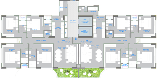 Floor Plan of Safal Montbay in Chembur East, Mumbai - Image 45747