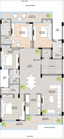 Floor Plan of SS Linden Floors in Sector 84, Gurgaon - Image 3166