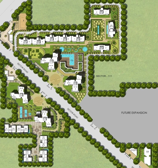 Master Plan of Puri Diplomatic Greens in Sector 111, Gurgaon - Image 49271
