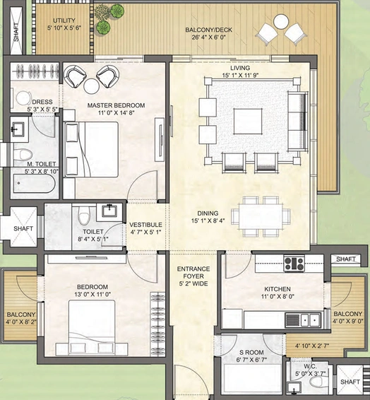 2 BHK Flat in Puri Emerald Bay in Sector 104, Gurgaon - Image 602201