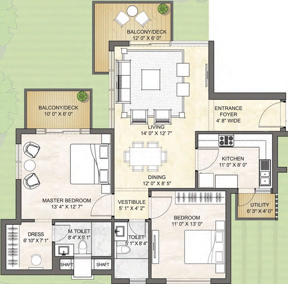 2 BHK Flat in Puri Emerald Bay in Sector 104, Gurgaon - Image 602200