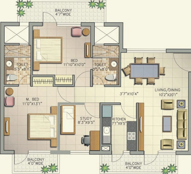 2 BHK Flat in Corona Optus in Sector 37C, Gurgaon - Image 496930