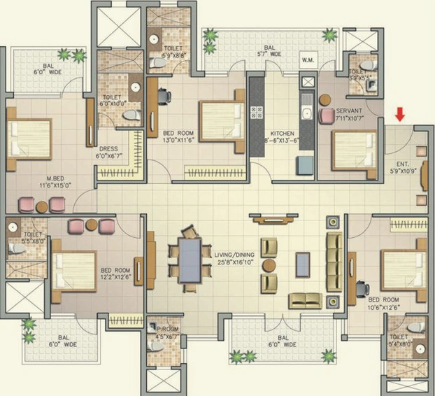 4 BHK Flat in Corona Optus in Sector 37C, Gurgaon - Image 496933
