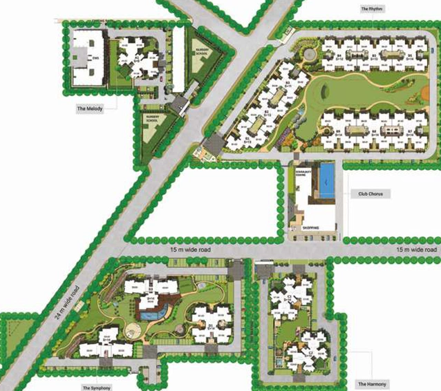 Master Plan of Experion The Heartsong in Sector 108, Gurgaon - Image 3214