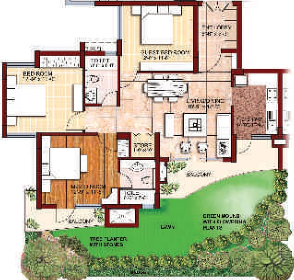3 BHK House/Villa in SVP Gulmohur Greens in Mohan Nagar, Ghaziabad - Image 499149