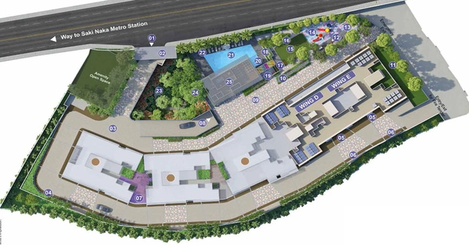Master Plan of Mahindra Alcove in Andheri East, Mumbai - Image 12369