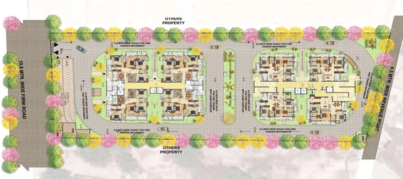 Floor Plan of Orchid The Consulate Apartments in Dwarka, New Delhi - Image 2363