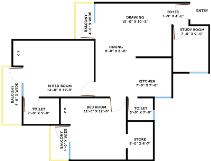 5 BHK Flat in Revanta Suryaa Homes in Dwarka, New Delhi - Image 450259