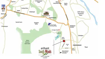 Location of Arihant South Winds - Image 49308