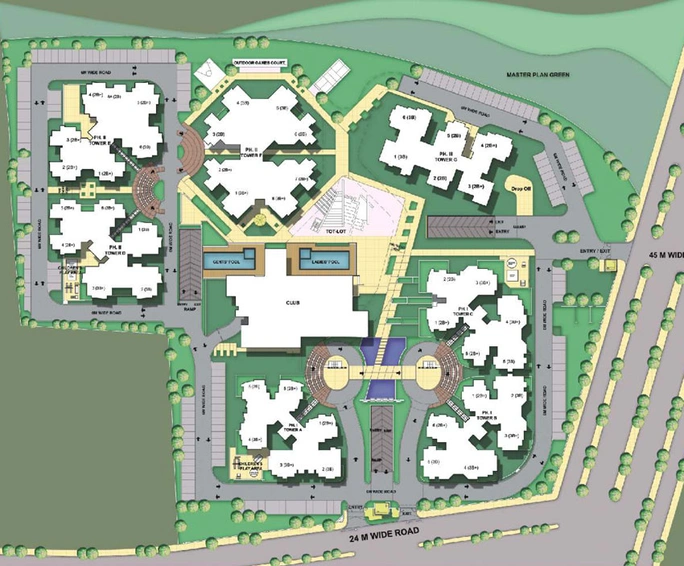 Master Plan of Assotech The Nest in Crossings Republik, Ghaziabad - Image 50378
