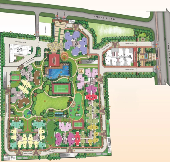 Master Plan of Charms Castle in Raj Nagar Extension, Ghaziabad - Image 2499