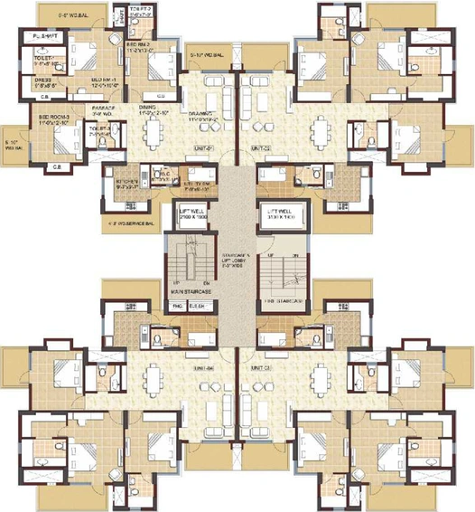 Floor Plan of SPR Imperial Signature in Sector 82, Faridabad - Image 2520