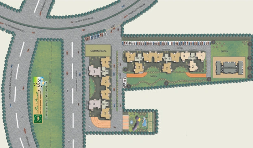 Master Plan of Omaxe Hills in Surajkund, Faridabad - Image 2537