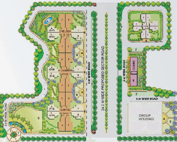 Master Plan of Omaxe New Heights in Sector 78, Faridabad - Image 49416
