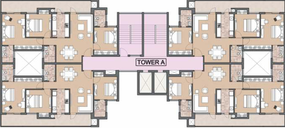 Floor Plan of Omaxe Royal Residency in Sector 79, Faridabad - Image 7712