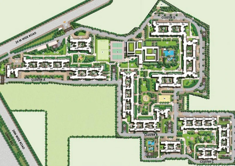 Master Plan of Ireo The Corridors in Sector 67A, Gurgaon - Image 49595