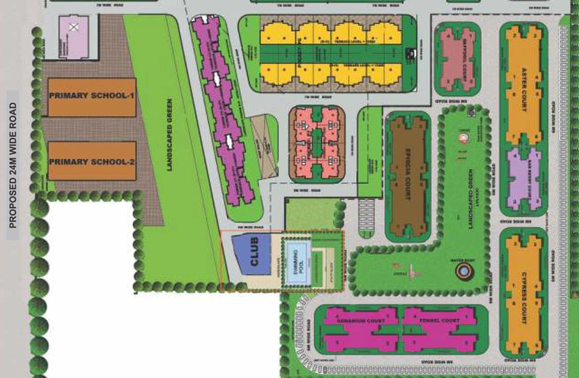 Master Plan of City Royal Hills Phase 2 in Sector 87, Faridabad - Image 2926
