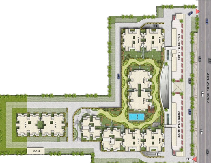Master Plan of Emerald Anmol in Sector 88, Faridabad - Image 49625