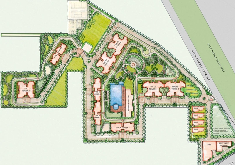 Master Plan of ATS Grandstand in Sector 99A, Gurgaon - Image 3305
